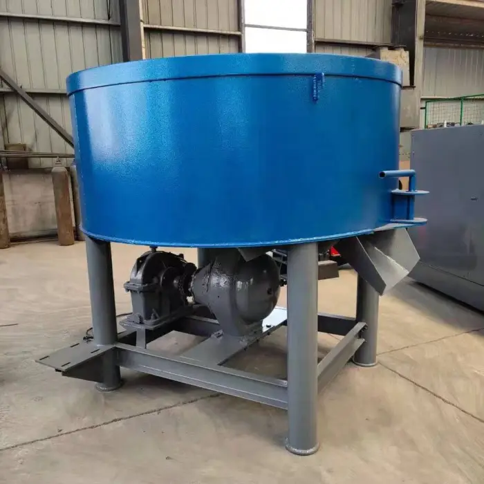 Forced Concrete Storage Tank Cement Mortar Electric Small Concrete Pan Mixer Machine Diesel Electric Flat Mouth Concrete Mixer — image 6