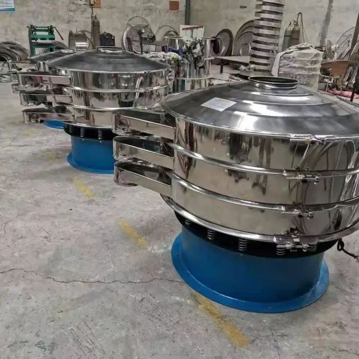 Circular Coffee Vibrating Screen Sugar Protein Coconut Sugar Detergent Powder Sifter Vibrating Screen Powder Separator Machine — image 2