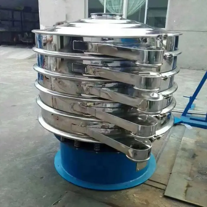 Circular Coffee Vibrating Screen Sugar Protein Coconut Sugar Detergent Powder Sifter Vibrating Screen Powder Separator Machine — image 3