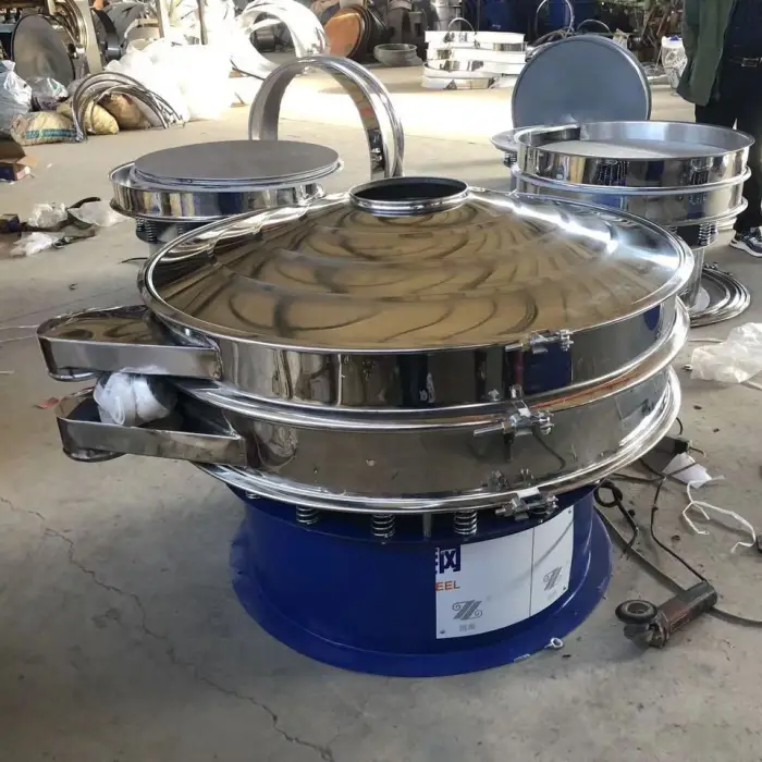 Circular Coffee Vibrating Screen Sugar Protein Coconut Sugar Detergent Powder Sifter Vibrating Screen Powder Separator Machine — image 5