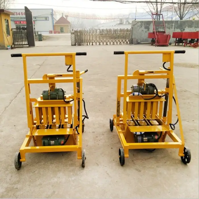 South Africa Solid and Hollow Brick Making Machine QMY2-45 Movable Mobile diesel Engine Egg Laying Concrete Block Machine — image 6