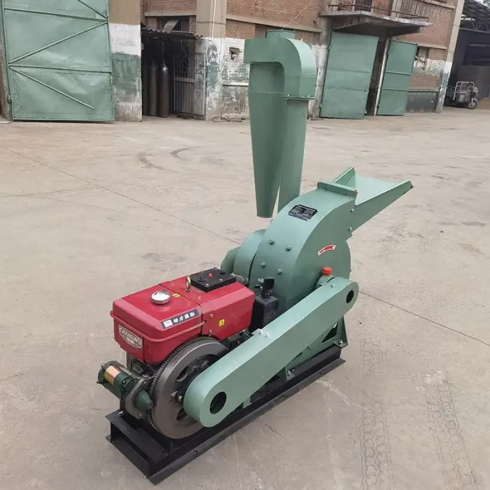 Dry and Fresh Chili Corn Feed Grinder Dry Grain Mini Wheat Flour Mill Hammer Chicken Poultry Fish Feed Grinding Machine — image 4