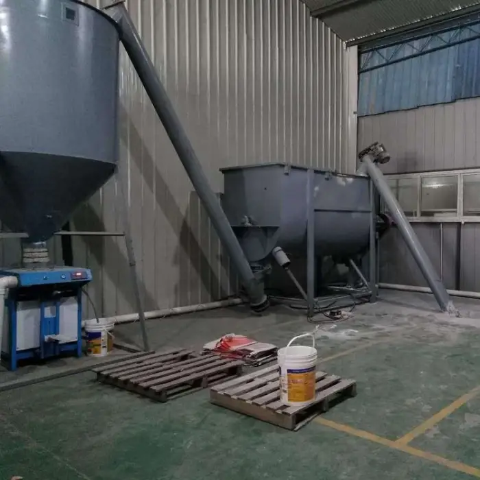 Dry Sand Cement Dry Mortar Ceramic Tile Adhesive Production Line Cement Mortar Stucco Mixer Simple Dry Mortar Production Line — image 4