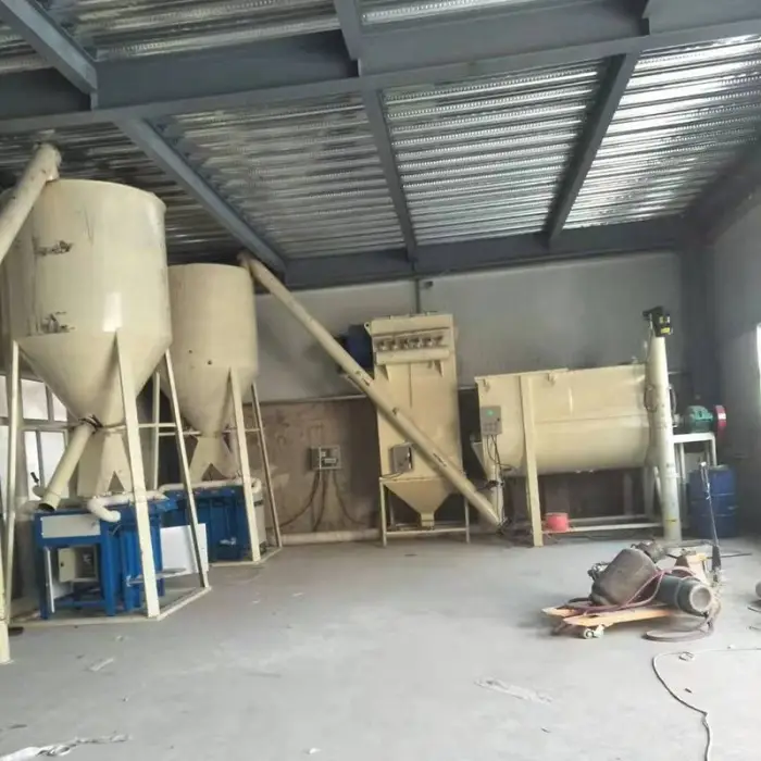 Dry Sand Cement Dry Mortar Ceramic Tile Adhesive Production Line Cement Mortar Stucco Mixer Simple Dry Mortar Production Line — image 5