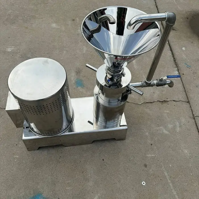 Stainless Steel Colloid Mill Chocolate Peanut Sesame Butter Chilli Sauce Grinding Machine Small Mini Cocoa Bean Grinder Machine — image 2