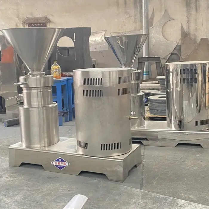Stainless Steel Colloid Mill Chocolate Peanut Sesame Butter Chilli Sauce Grinding Machine Small Mini Cocoa Bean Grinder Machine — image 4