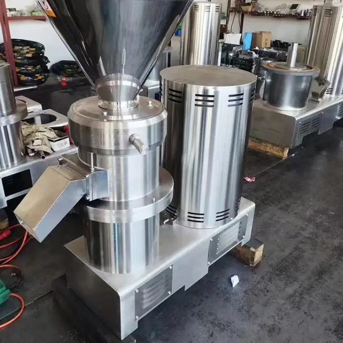 Stainless Steel Colloid Mill Chocolate Peanut Sesame Butter Chilli Sauce Grinding Machine Small Mini Cocoa Bean Grinder Machine — image 5