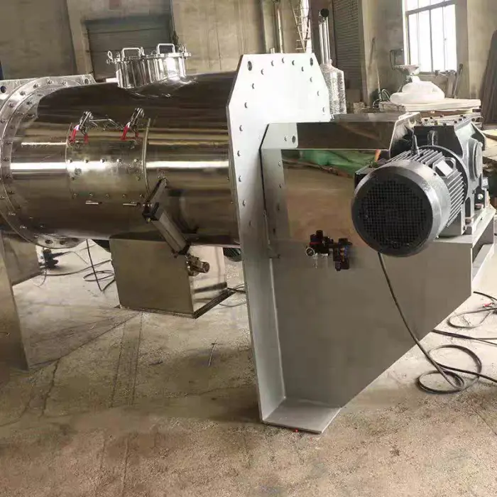 QISHENG Dry Powder Granule Mixer Stainless Steel Plough Shear Blender Heavy Duty Plough Mixer with Cutter — image 4