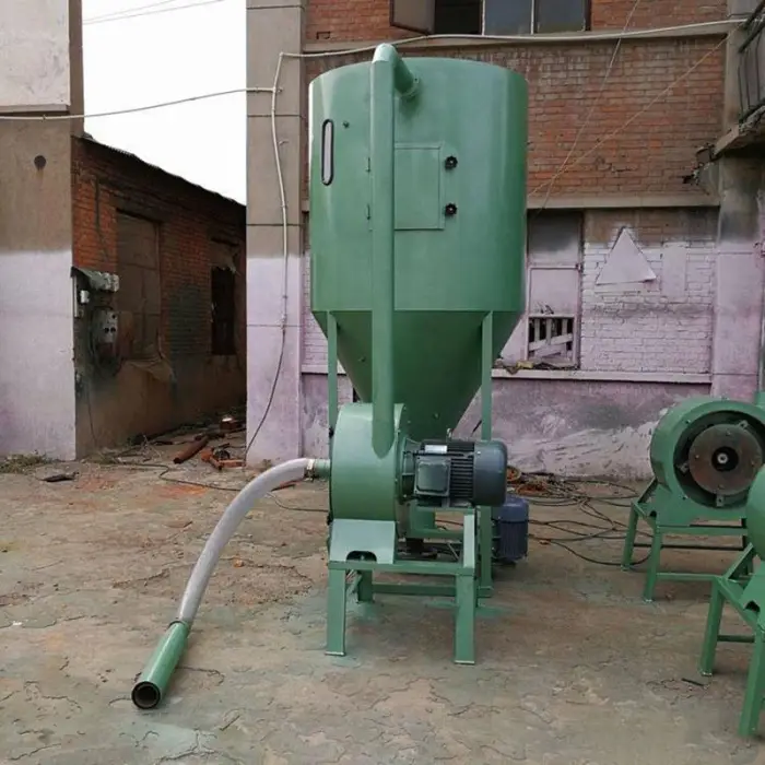 High Efficiency Feed Mixer Grinder Mini Screw Self-priming Screw Animal Food Mixer High Speed 1000kg 500kg Vertical Mixer — image 2