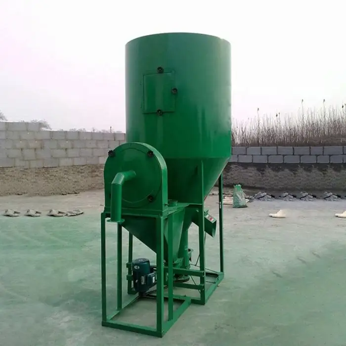 High Efficiency Feed Mixer Grinder Mini Screw Self-priming Screw Animal Food Mixer High Speed 1000kg 500kg Vertical Mixer — image 6