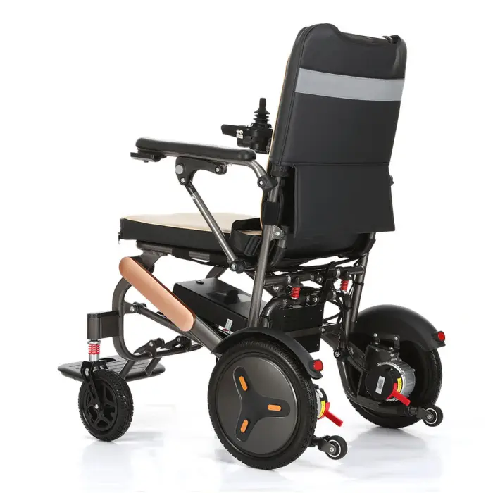Baichen New Luxury Design 16.9KG Lightweight Quick Folding Aluminium Alloy Intelligence Electric Wheelchair for Adults — image 2