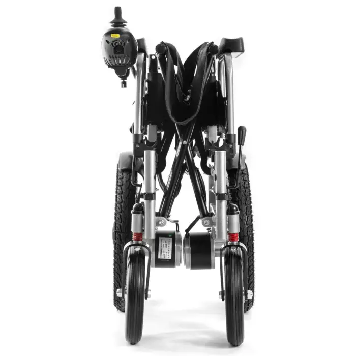 Thailand 2026 New Cheap Ultra Lightest Steel Folding Wheel Chair Portable Travel Foldable Smart Electric Wheelchair — image 2