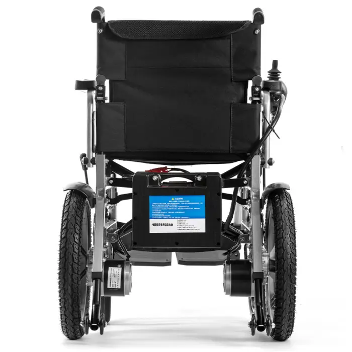 Thailand 2026 New Cheap Ultra Lightest Steel Folding Wheel Chair Portable Travel Foldable Smart Electric Wheelchair — image 4
