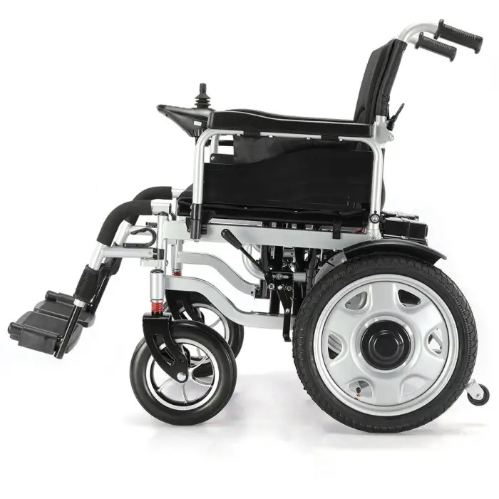 Supplier Sells Foldable Durable Wheelchair Cheap Price Steel All Terrain Travel Electric Wheelchair — image 3