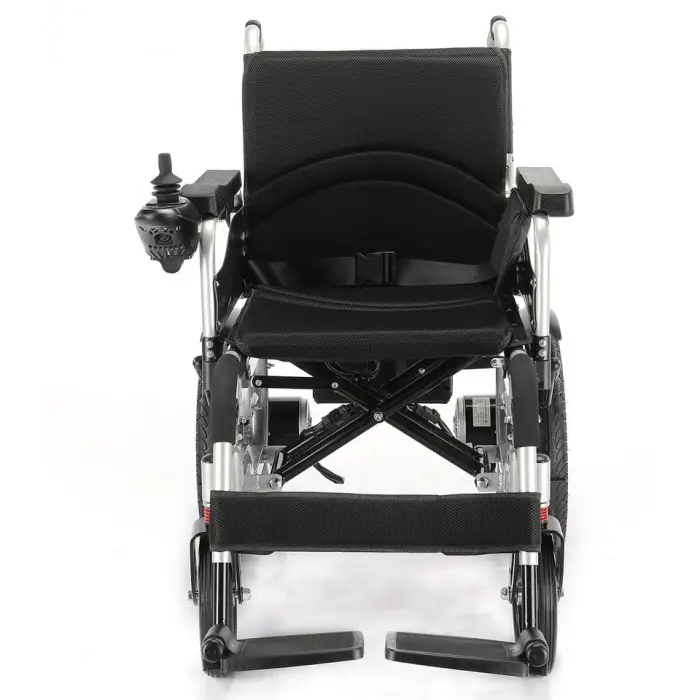 Supplier Sells Foldable Durable Wheelchair Cheap Price Steel All Terrain Travel Electric Wheelchair — image 4