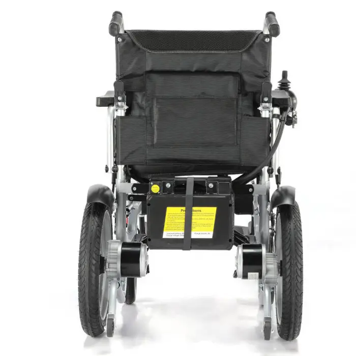 Supplier Sells Foldable Durable Wheelchair Cheap Price Steel All Terrain Travel Electric Wheelchair — image 5