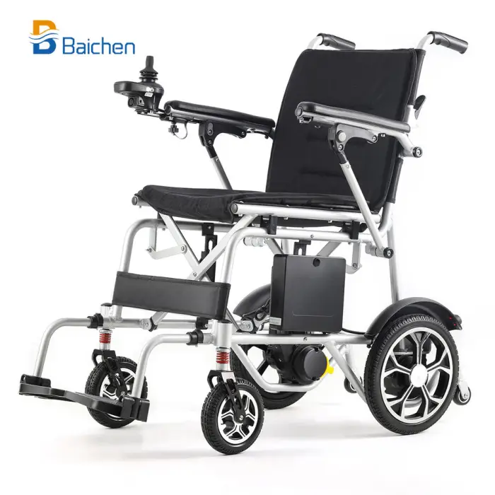 Lithium Battery Remote Control Power Wheelchair Foldable Portable Joystick Disabled Health Care Electric Wheelchair Supplier — image 5