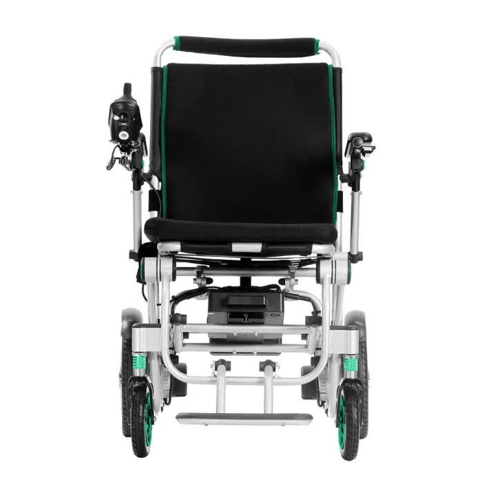 2026 Light Weight Aluminum Alloy Power Chair Travel Wheel Chair Fast Folding for Disabled Care Electric Wheelchair — image 6