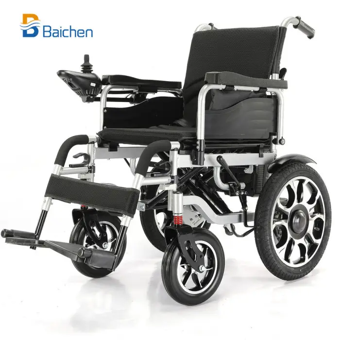 New Design Foldable Power Wheelchair Outdoor All Terrain Steel Wheelchair for Elderly and Disabled — image 4