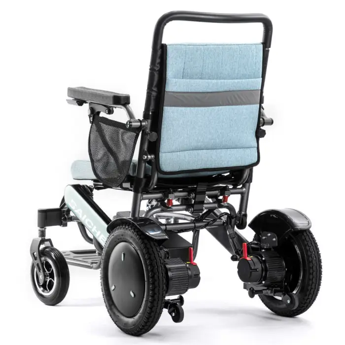 Baichen 600W Dual Motor Off Road Folded Wheel Chair Aluminum Alloy Disabled Homecare Outdoor Electric Wheelchair All Terrain — image 5
