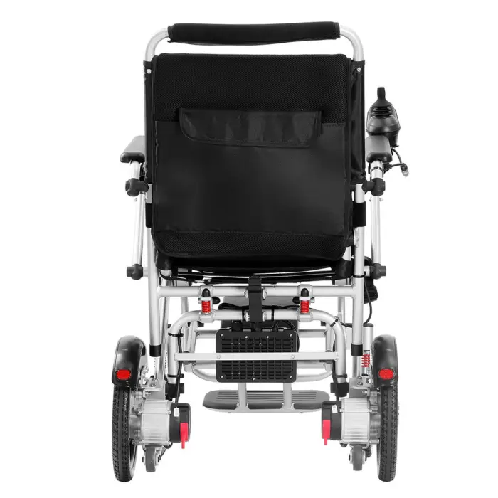 Rehabilitation Therapy Supplies Foldable Outdoor Wheel Chair Disabled Health Care Aluminum Alloy Electric Wheelchair — image 6