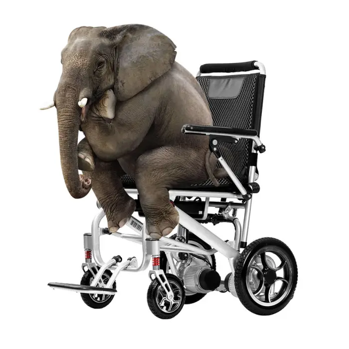 2026 Hot Sale Dual Motor Power Wheelchair Fast Fold Portable Intelligent Electric Wheelchair With Remote Control — image 4