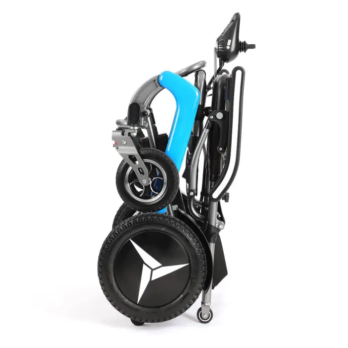 Outdoor All Terrain Off Road Aluminum Alloy Lithium Battery Foldable Portable 4x4 Electric Wheelchair for Disabled — image 2