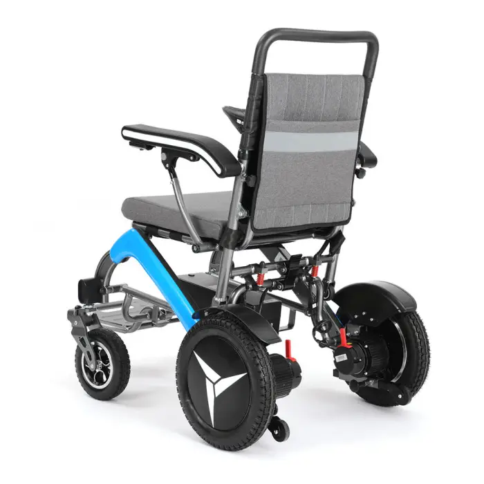 Outdoor All Terrain Off Road Aluminum Alloy Lithium Battery Foldable Portable 4x4 Electric Wheelchair for Disabled — image 4