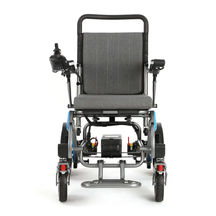Outdoor All Terrain Off Road Aluminum Alloy Lithium Battery Foldable Portable 4x4 Electric Wheelchair for Disabled — image 6