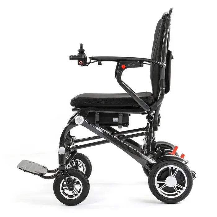 14.5KG Outdoor All Terrain Power Lightweight Folding Mobility Breathable Adults Luxury Carbon Fiber Electric Wheelchair — image 3