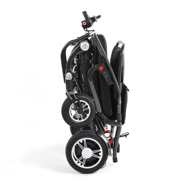 14.5KG Outdoor All Terrain Power Lightweight Folding Mobility Breathable Adults Luxury Carbon Fiber Electric Wheelchair — image 4