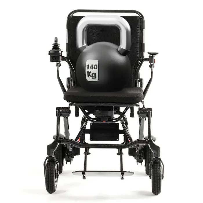 14.5KG Outdoor All Terrain Power Lightweight Folding Mobility Breathable Adults Luxury Carbon Fiber Electric Wheelchair — image 5