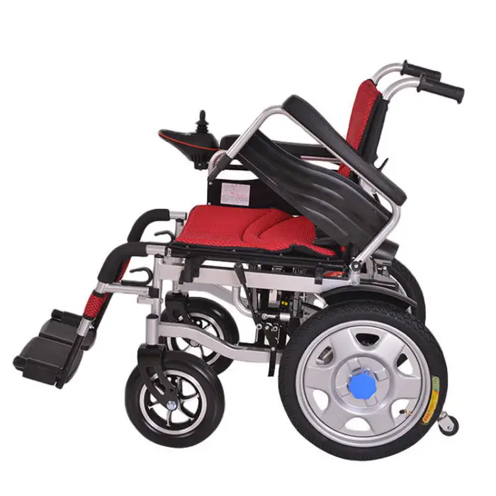CE Approved High Quality Lithium Battery Folding Lightweight Power Electric Wheelchair With High Speed Brushless Motor — image 3