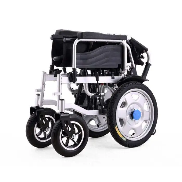 CE Approved High Quality Lithium Battery Folding Lightweight Power Electric Wheelchair With High Speed Brushless Motor — image 5