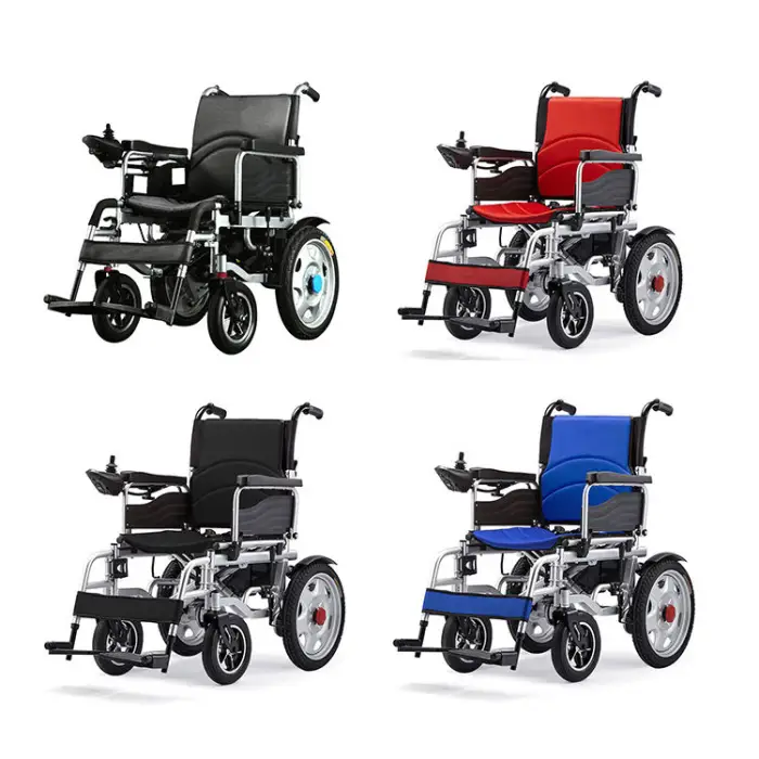 CE Approved High Quality Lithium Battery Folding Lightweight Power Electric Wheelchair With High Speed Brushless Motor — image 6