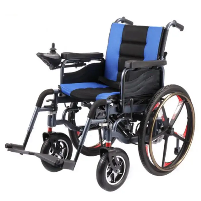 BC-ES660 24inch Health Care Supplies Elderly Adult Steel Folding Handicapped Motorized Wheel Chair Electric Wheelchair Price — image 2