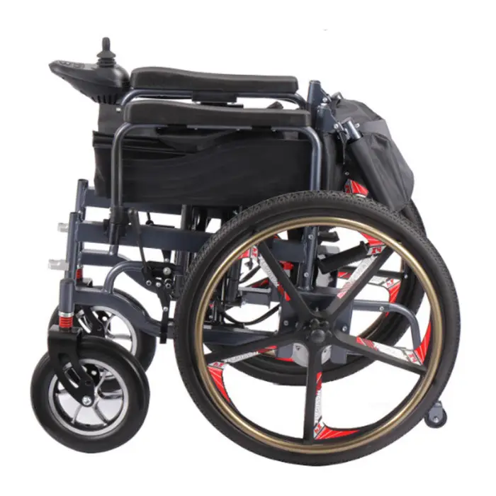 BC-ES660 24inch Health Care Supplies Elderly Adult Steel Folding Handicapped Motorized Wheel Chair Electric Wheelchair Price — image 4