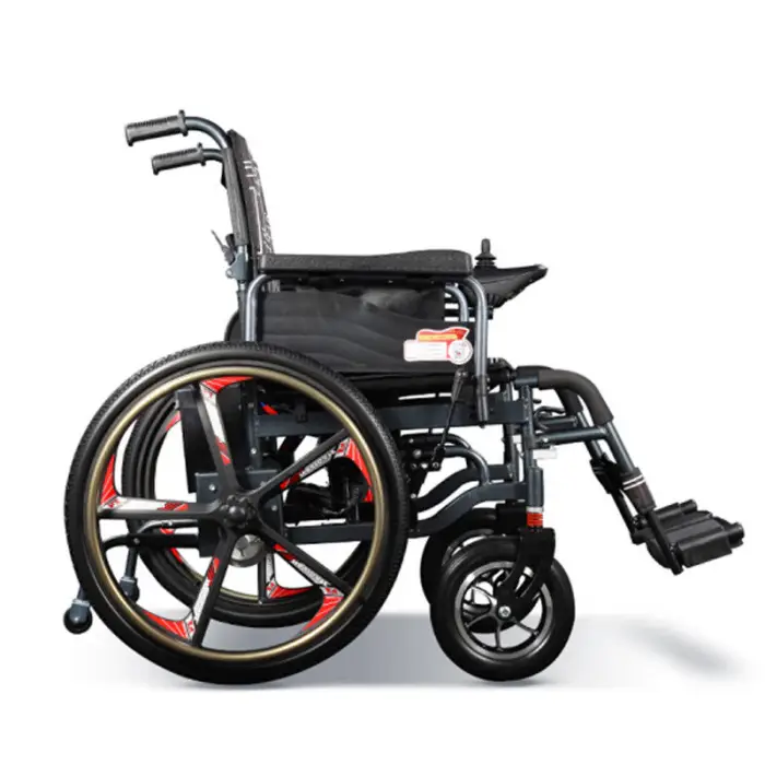 BC-ES660 24inch Health Care Supplies Elderly Adult Steel Folding Handicapped Motorized Wheel Chair Electric Wheelchair Price — image 5