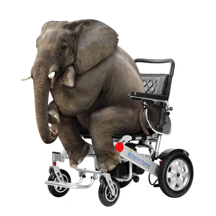 BC-EA9000 Baichen Meidical Electric Wheel Chair Portable Foldable Lightweight the Electric Wheelchair — image 2