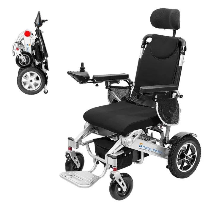 Best Selling Products 2025 Electric Wheelchair Automatic Reclining Backrest Power Wheelchair for Handicapped and Elderly — image 4