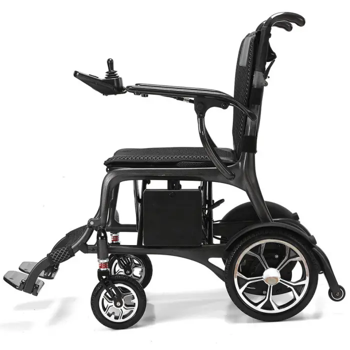 2024 Best Selling Luxury Carbon Fiber Auto Folding Portable Lightweight Modern New Electric Wheelchair for the Disabled — image 6