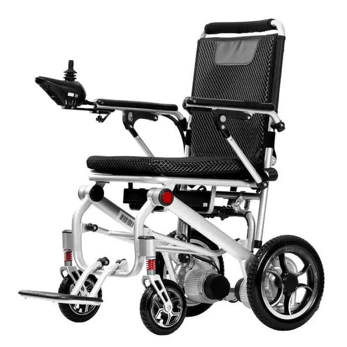 2025 Hot Selling Aluminum Alloy Power Travel Wheel Chair Fast Fold Lightweight Disabled Care Electric Wheelchair — image 2