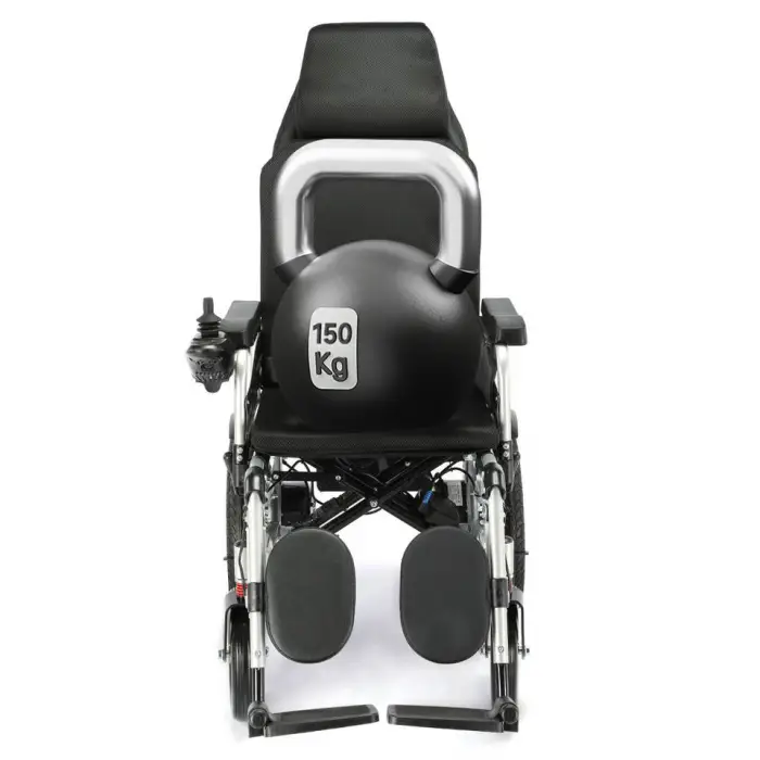 Foldable Portable 40kg Durable Power Wheelchair Carbon Steel 500w Dual Motor Handicapped Travel Electric Wheelchair — image 5