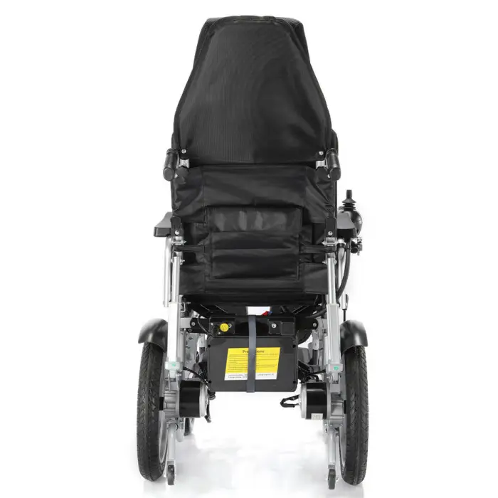 Foldable Portable 40kg Durable Power Wheelchair Carbon Steel 500w Dual Motor Handicapped Travel Electric Wheelchair — image 6