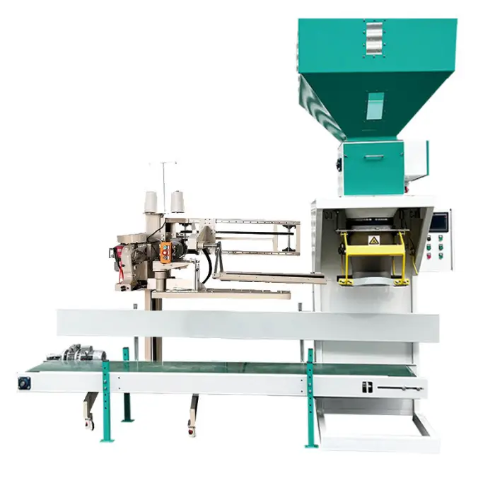 5kg 10kg 25kg 50kg Bags Filling Machine Automatic Traction and Sewing Bagging Machine for Chicken Bird Cow Feed Packing Machine — image 2