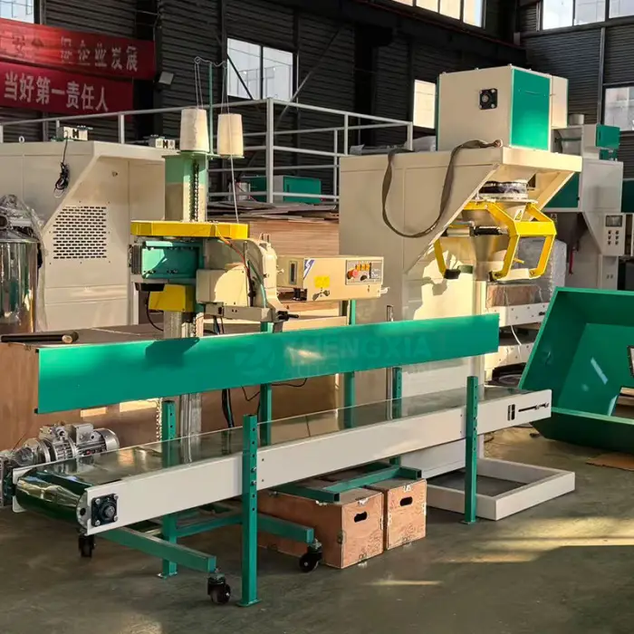 5kg 10kg 25kg 50kg Bags Filling Machine Automatic Traction and Sewing Bagging Machine for Chicken Bird Cow Feed Packing Machine — image 3