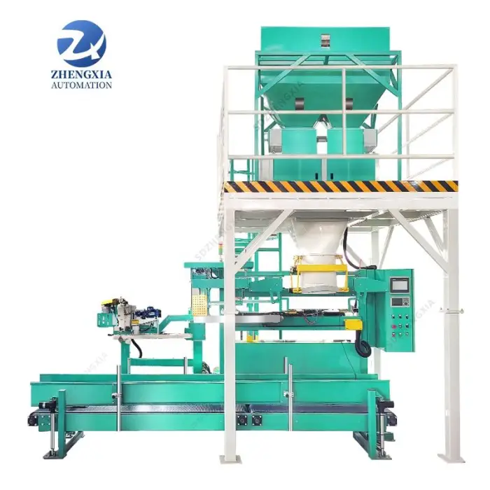 Automatic Grain Bean Nuts Corn Packing Machine 25kg Animal Seed with Bags Sewing Heat Sealing 15kg Wood Pellet Packing Machine — image 3