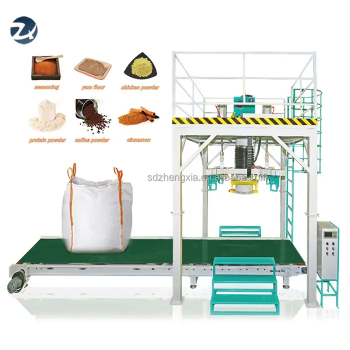Semi-Automatic Sand Big Bag Filling Station Packaging Machine Jumbo Bags Big FIBC Bulk Bag Industrial Packing Systems Scale — image 4