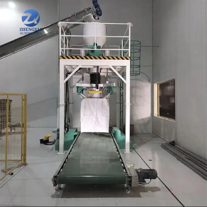 Customization FIBC Bagging Equipment Rubber Belt Conveyor 800kg 1000kg Filling Bulk Bag Packing Machine — image 2