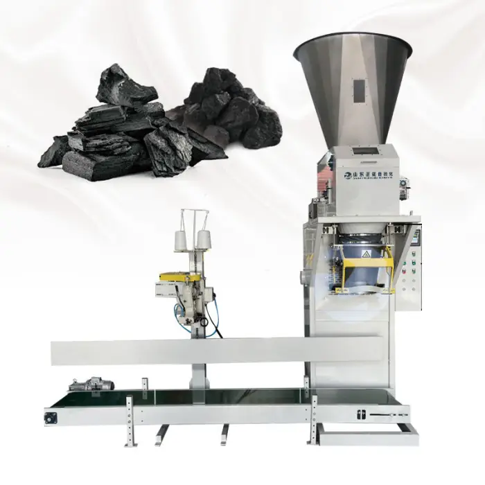5kg 25kg 50kg Charcoal Lump Sewing Sealing Coal Ball Charcoal Briquette Woven Paper Weighing Packing Machine — image 6